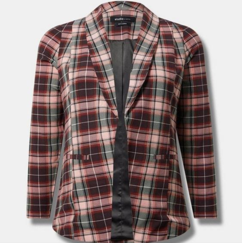 Plaid Blazer Torrid